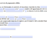 Modello Ricevuta Affitto Editabile