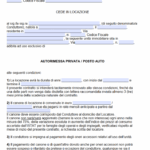 Contratto di Locazione Garage
